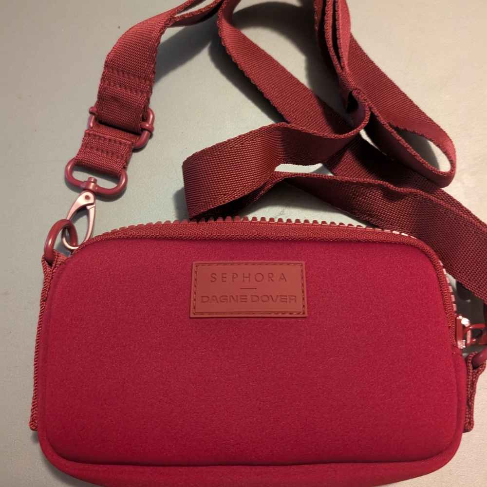 Sephora x Dagne Dover Mara Phone Sling in Spice Red